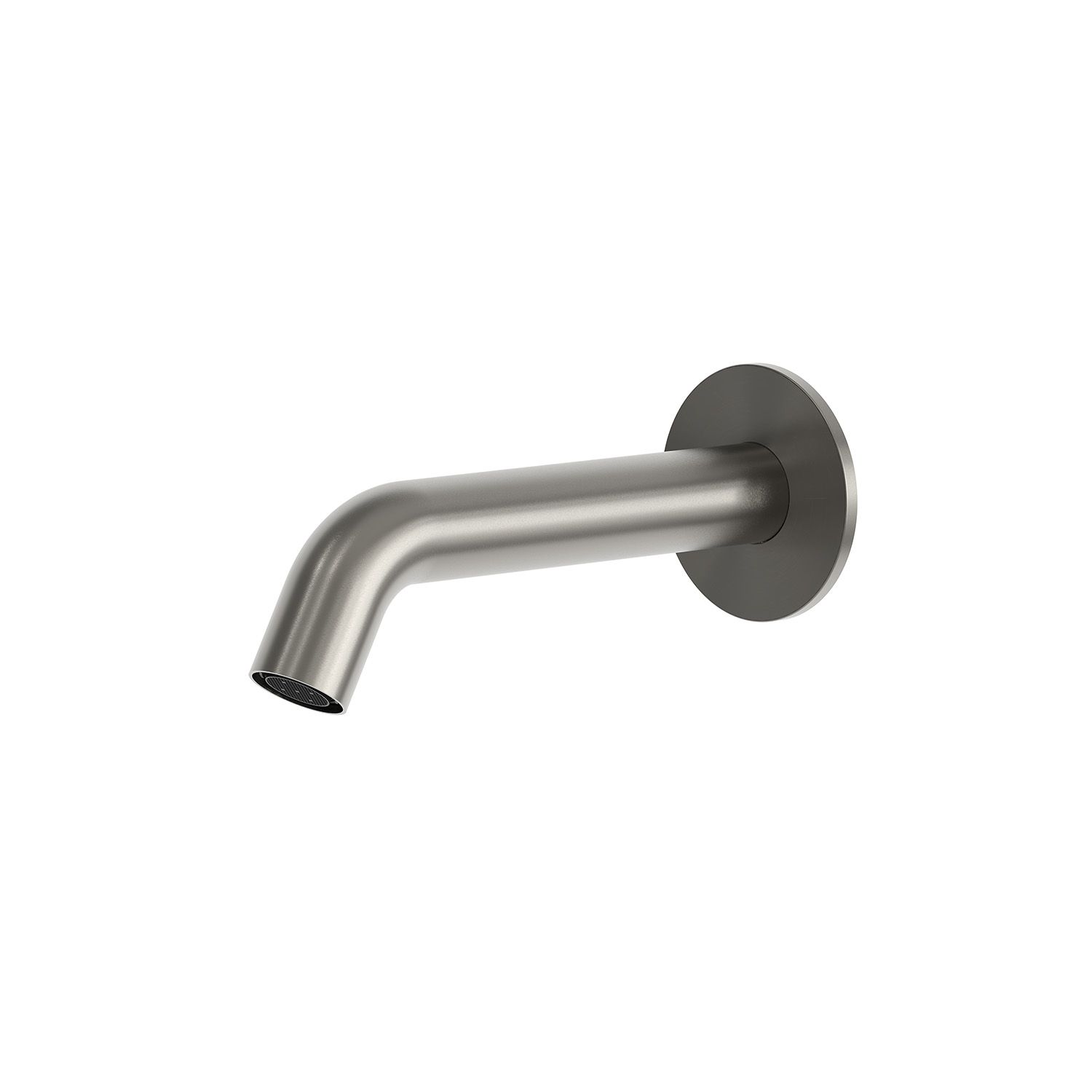 Wall-Mount Stainless Steel Rifle Barrel Spout in Gunmetal for Sink Durable