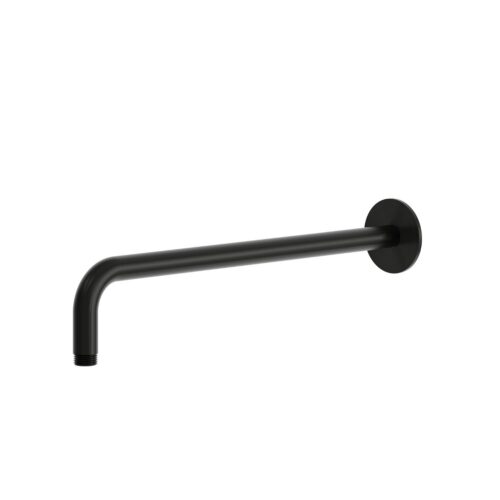 Black 316L Stainless Steel Long Wall-Mounted Shower Arm with PVD Coating