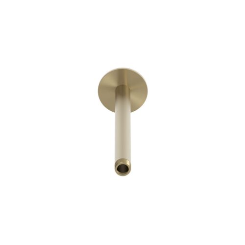 Ceiling-Mount Long Shower Arm in Gold Corrosion-Resistant Metal Finish