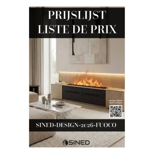 2026 Fire Design Catalogue in White Paper for Electric Fireplaces e Heaters