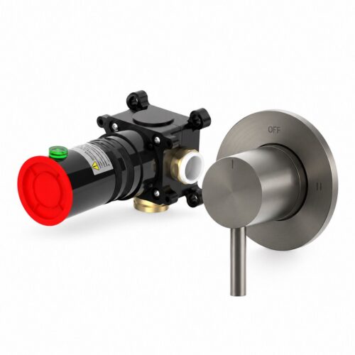 Black 316L Stainless Steel Wall-Mounted Diverter Control