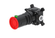 Black Plastic Recessed Wall-Mounted Flexible Hand Shower Connector