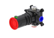 Black Plastic Concealed Wall Mixer Body for Bathroom