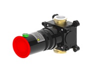 Black Plastic Concealed Shower On-Off Valve Body for Cold Water