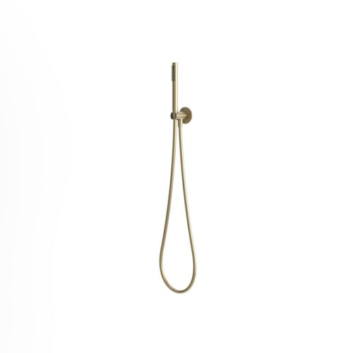 Gold 316L Stainless Steel Wall-Mount Hand Shower with Flexible Hose Kit