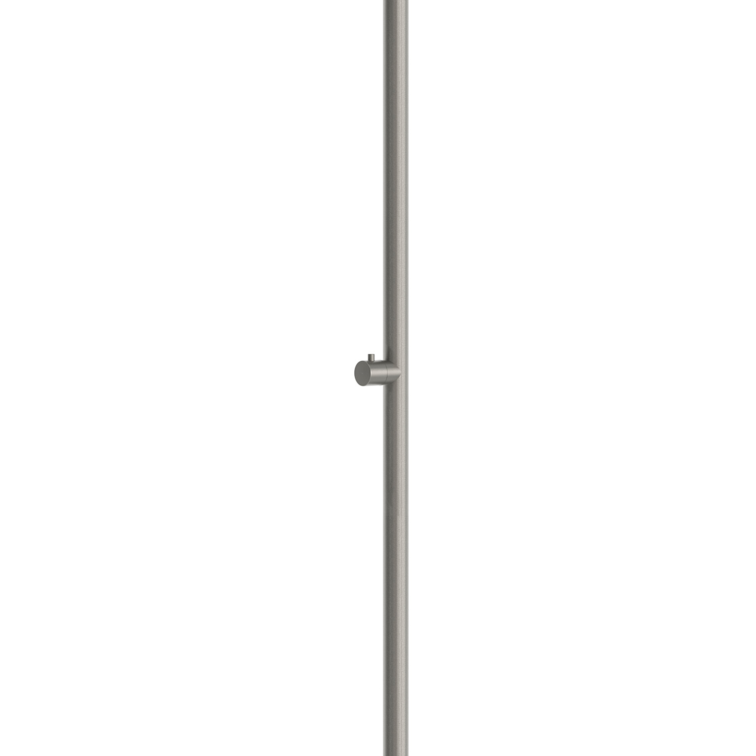 Outdoor Gun Metal Stainless Steel Shower with 25cm Head and Dual Water Inlets - Image 3