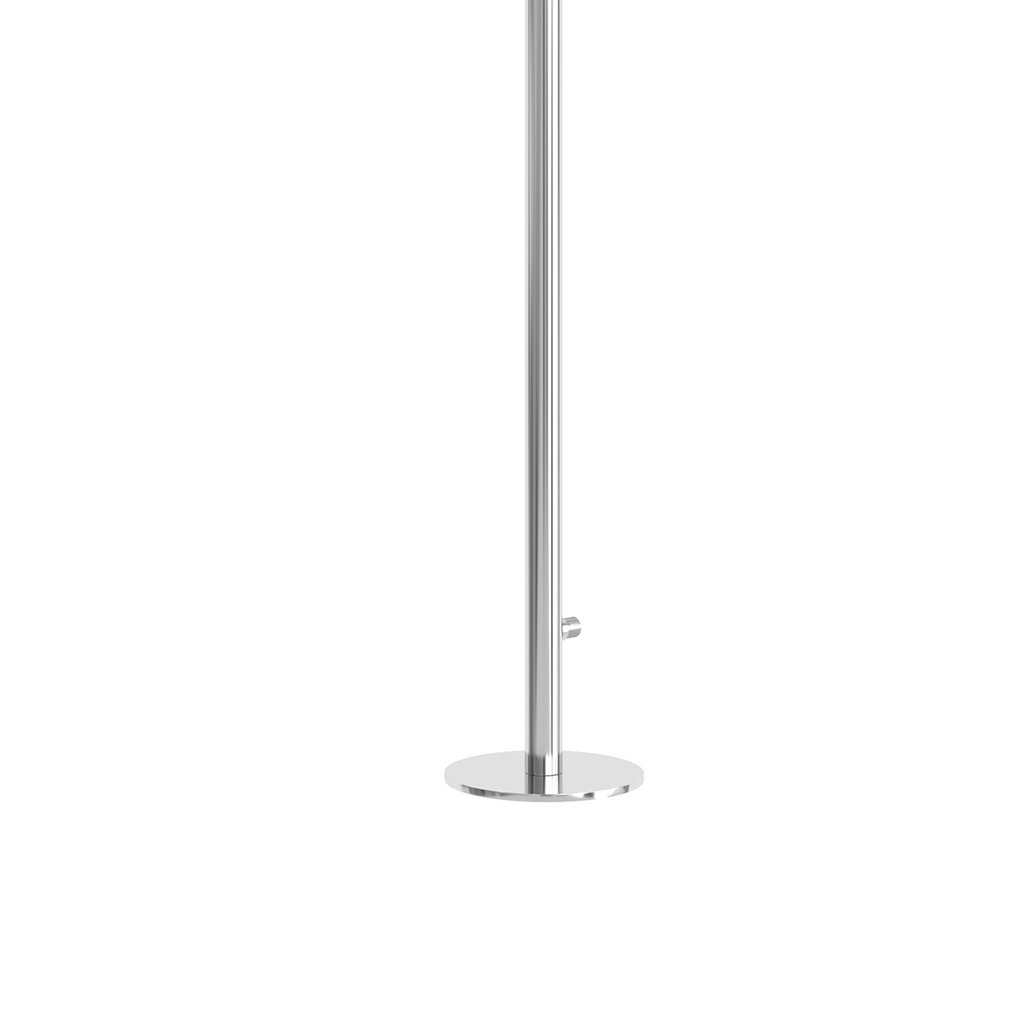 Outdoor Shower Stainless Steel AISI 316 Satin Inox 25 cm Head Floor Mount - Image 4
