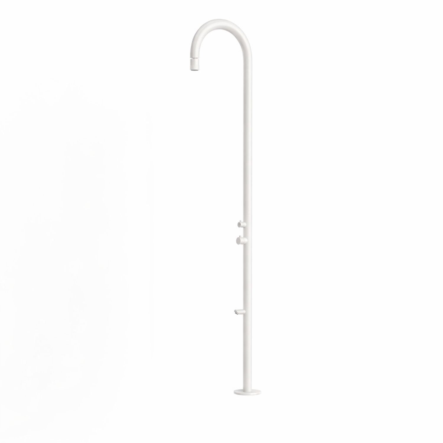 White 316L Stainless Steel Outdoor Shower Resistant to Corrosion and Durable - Image 2
