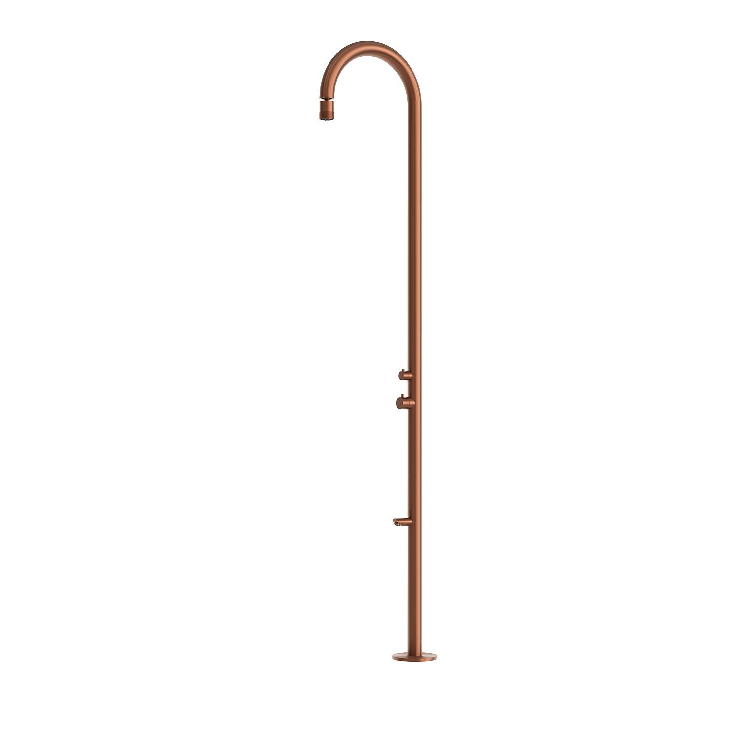 Rose Gold 316L Stainless Steel Shower with Integrated Mixer and Adjustable Head - Image 2