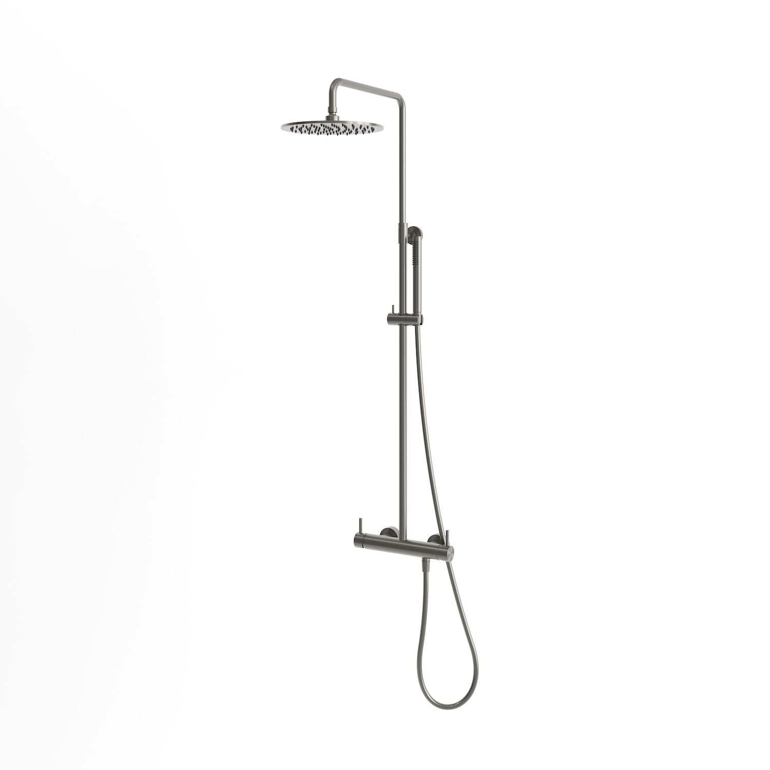 Gunmetal PVD 316L Stainless Steel Wall Shower Dual Mixer e Hand Shower - Image 2