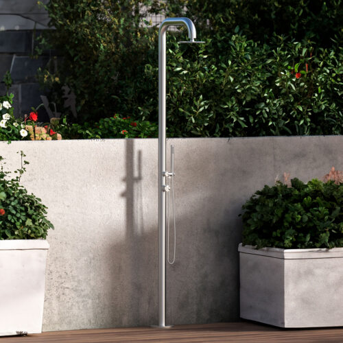 Sined Pula Garden Shower Stainless Steel 316l With Hand Shower h 230