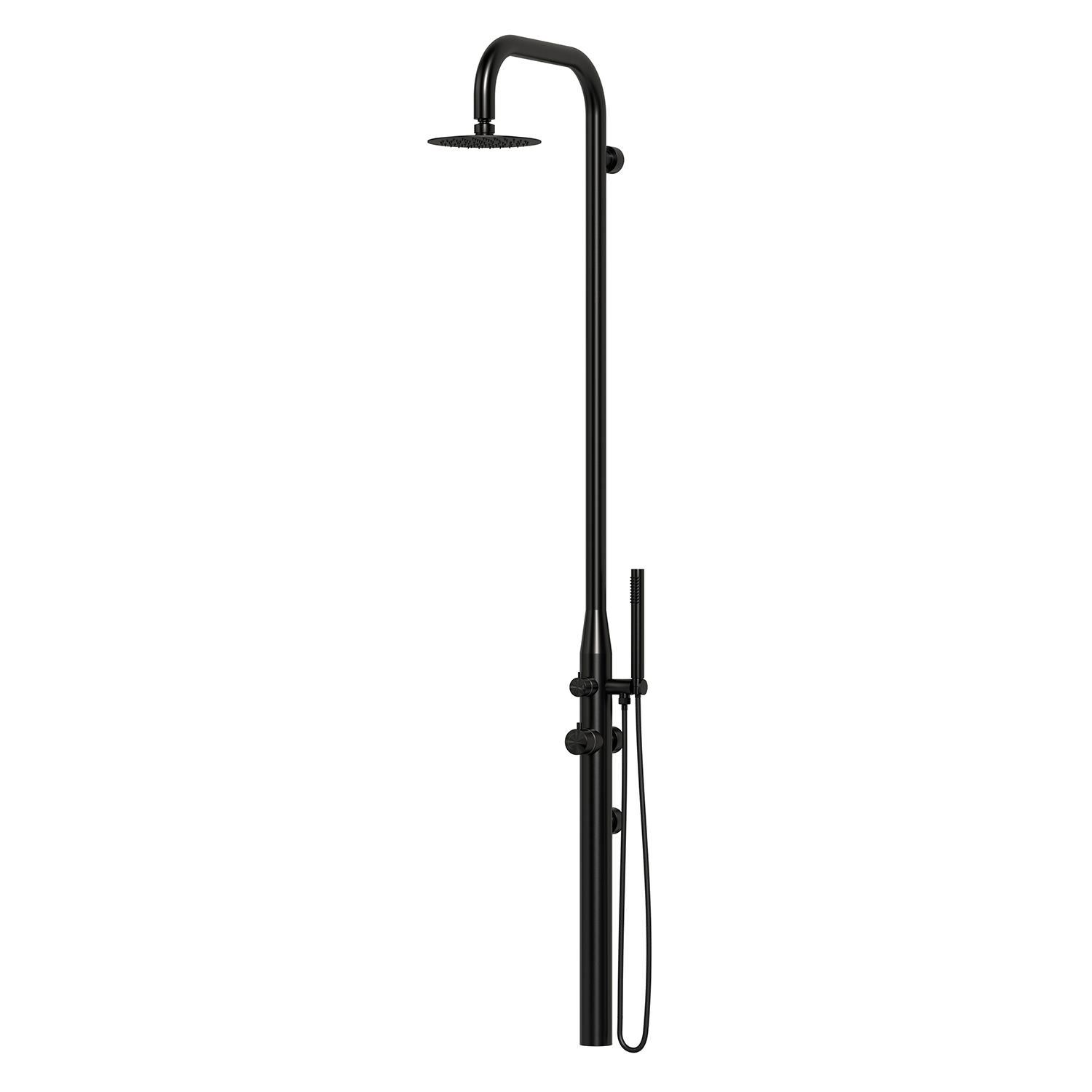 Sined Outdoor Hot And Cold Water Shower Pula Wall Black - Image 2