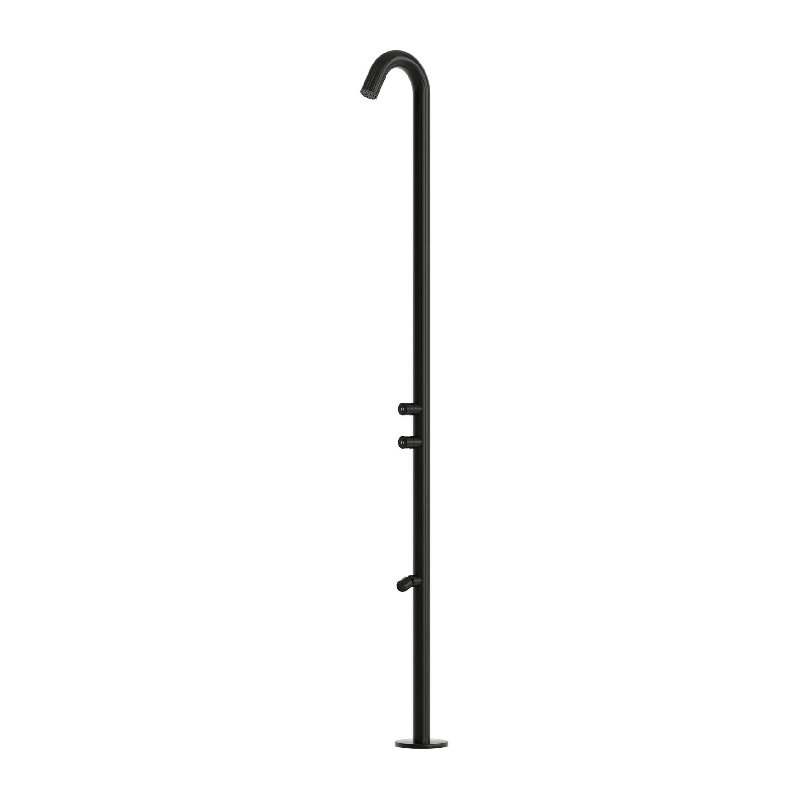 Black 316L stainless steel shower robust dual-temp design - Image 2