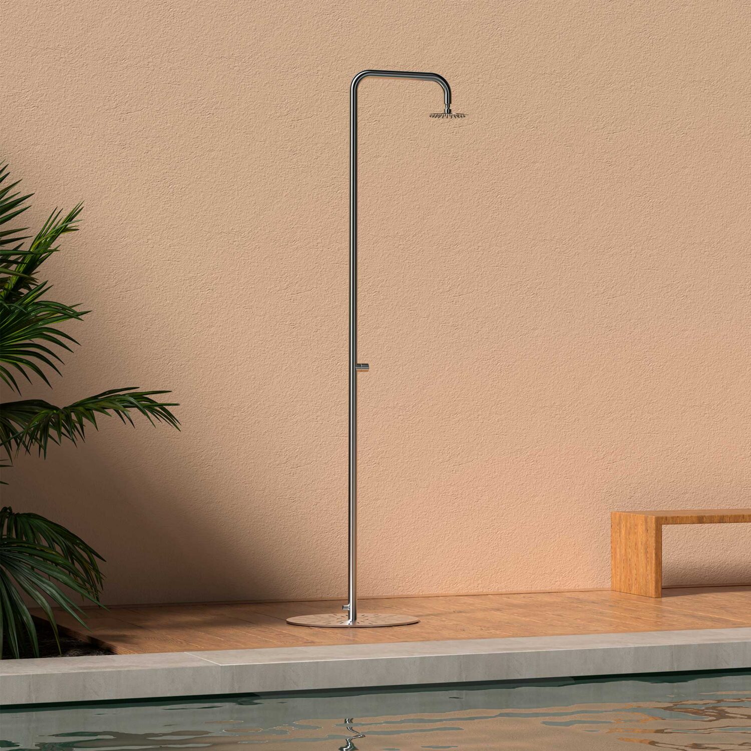 Transportable Stainless Pool Showers