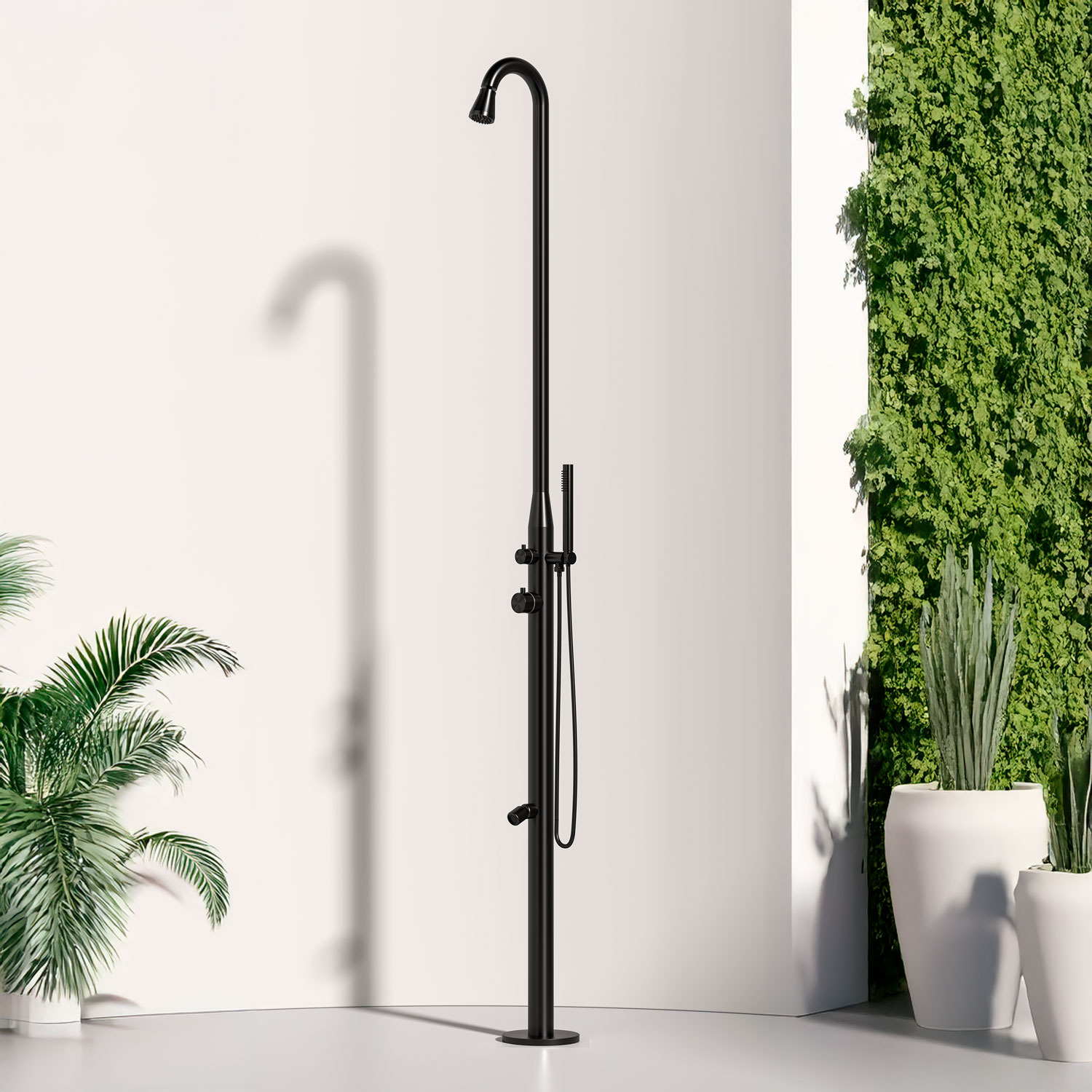 Inox Outdoor Showers with Hand Shower