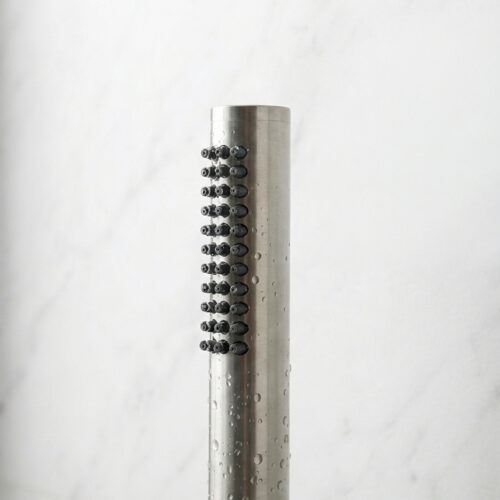 Satin Stainless Steel Handheld Showerhead Universal Fit Ocean-Grade Durability