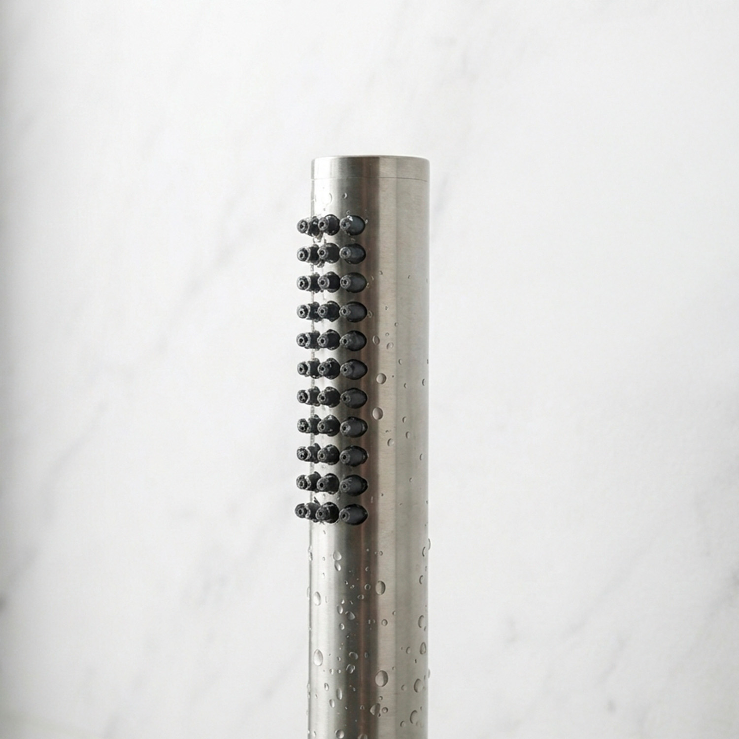 Satin Stainless Steel Handheld Showerhead Universal Fit Ocean-Grade Durability