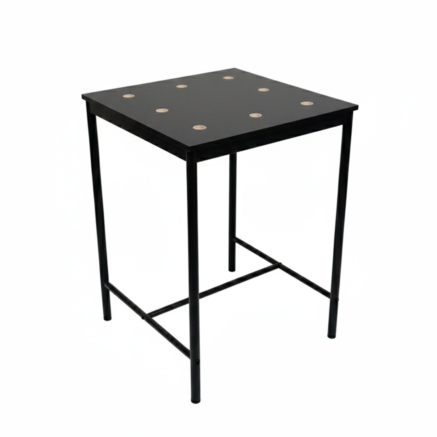 Square Display Table Black 316L Stainless Steel No Taps - Image 2