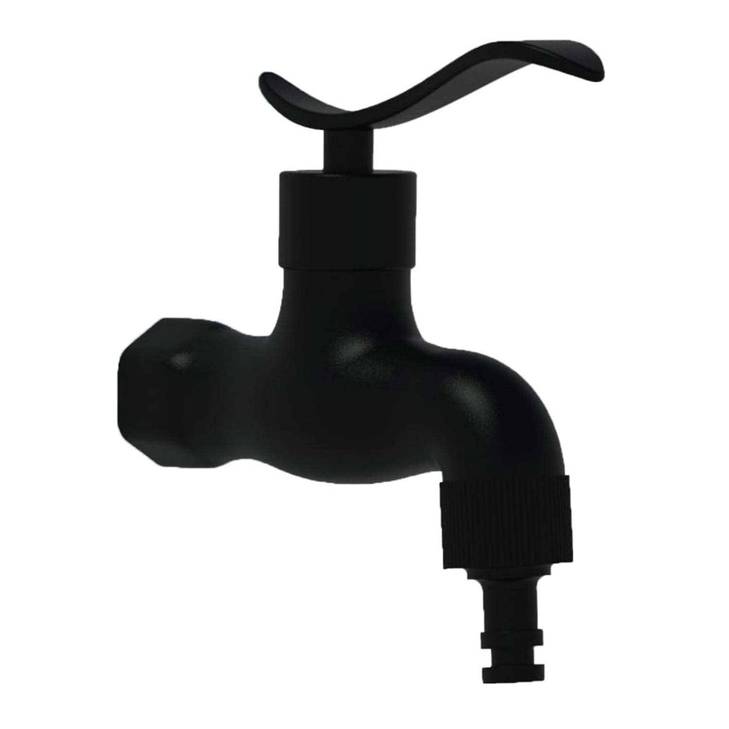 White HD Polyethylene Garden Fountain with Tap Grated Basin and Dual Inlet - Image 7