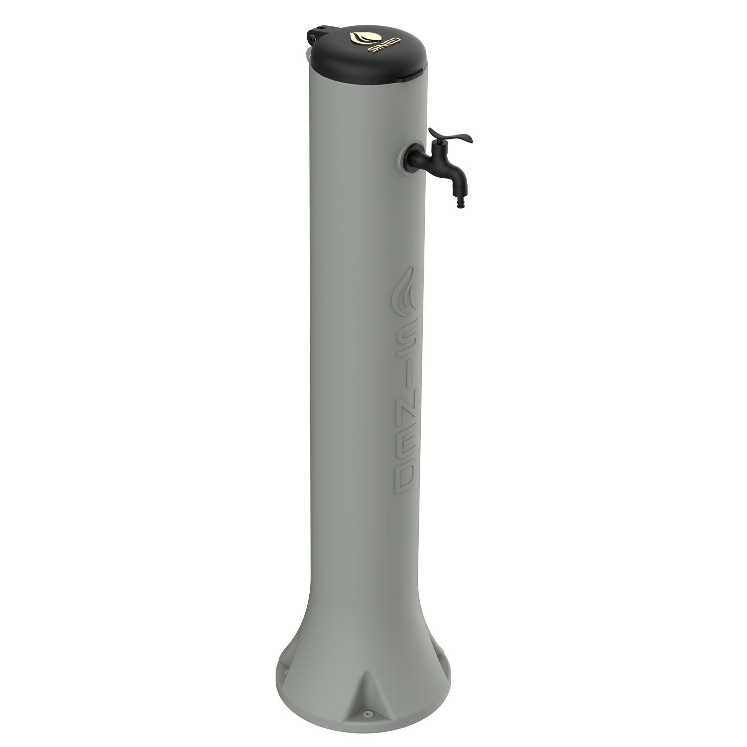 Taupe HDPE Garden Fountain 100 cm Hose Hook UV-Limescale-Salt Resistant - Image 2