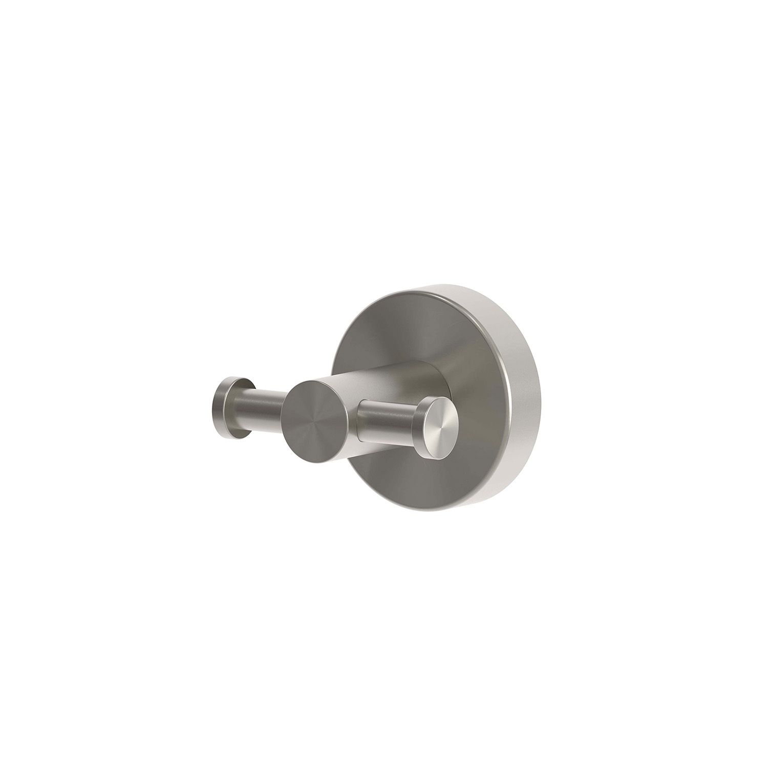 Satin Stainless Steel Double Towel Hook - Modern Design for Indoor-Outdoor Use - Image 2