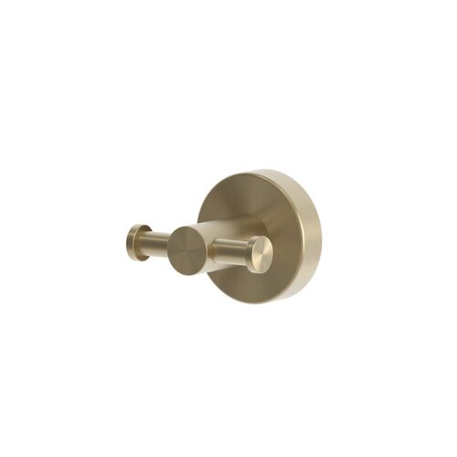 Double Wall-Mounted Towel Hook Gold PVD 316L Stainless Steel