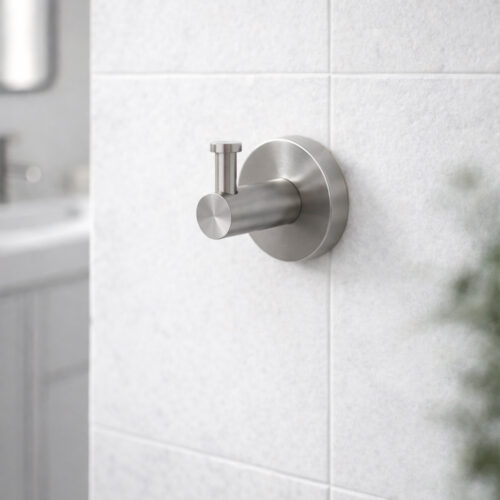 Wall-Mounted Towel Hook Satin Inox 316L Stainless Steel Corrosion-Resistant Modern Design