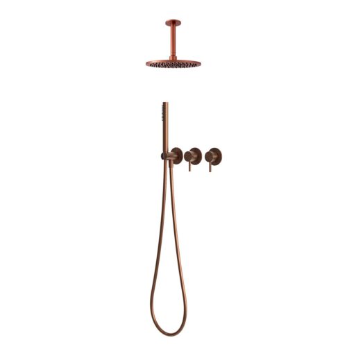 Short Ceiling Shower Kit 30cm Rose Gold Stainless Steel 316L