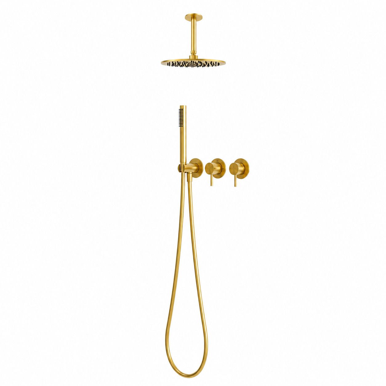 30 cm Ceiling Shower Kit Gold 316L Stainless Steel Short Arm