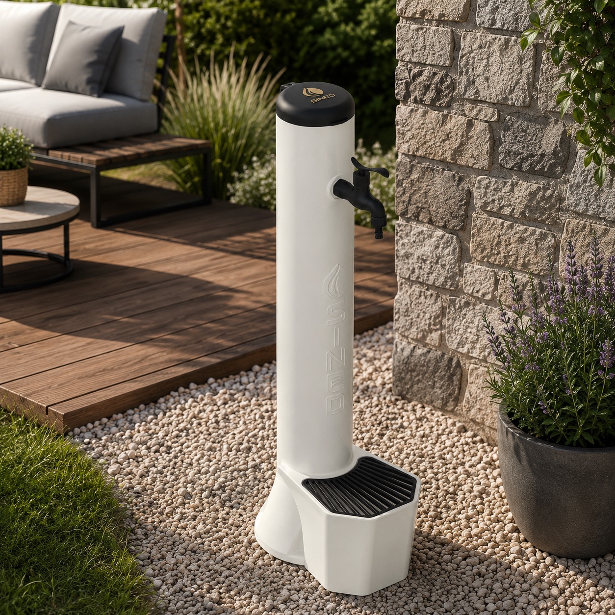 White Fountain Kit With Sined Bucket White Triton Fountain Kit Made Of Hd Polyethylene