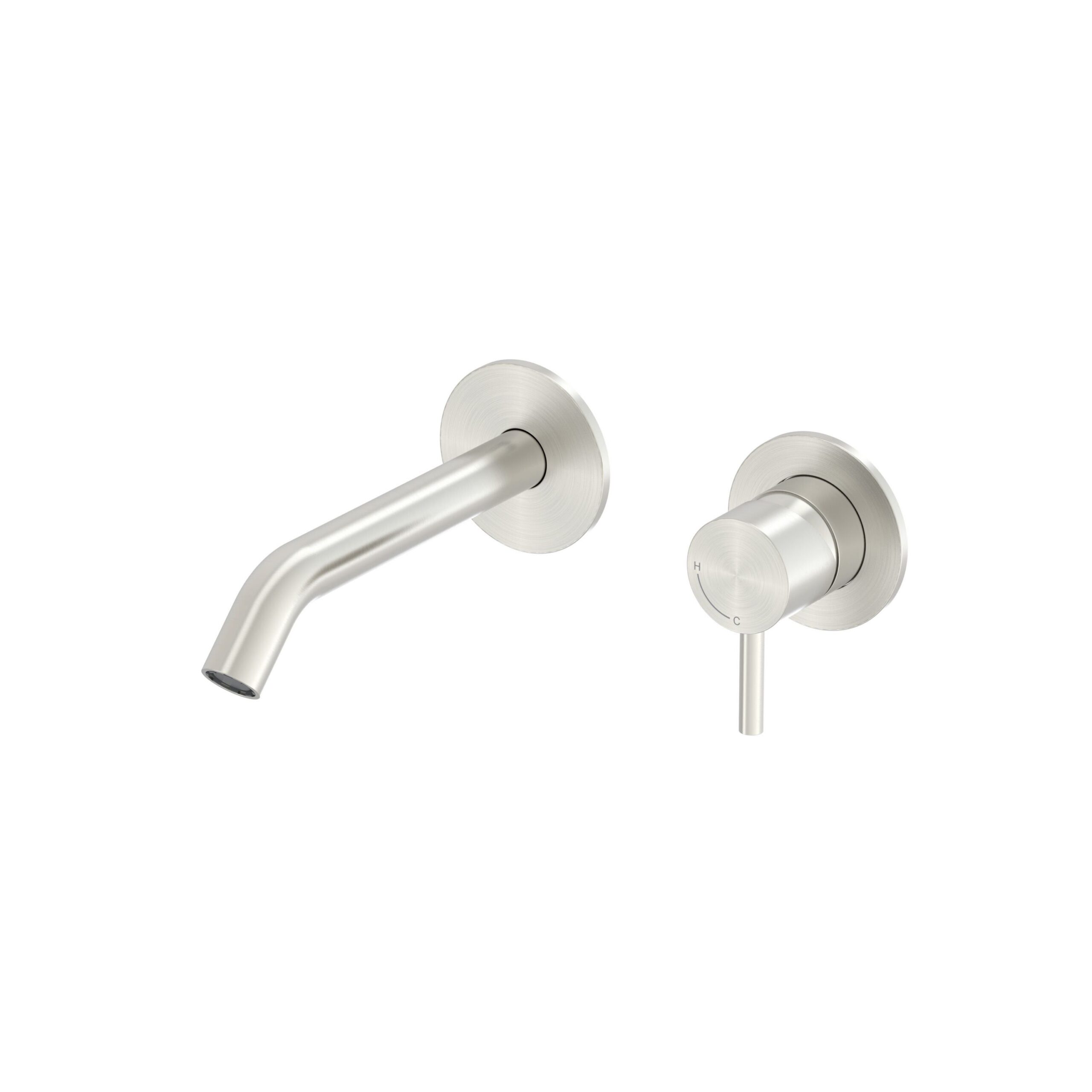 Stainless Steel Wall-Mounted Faucet Kit with Satin Finish for Modern Spaces - Image 2