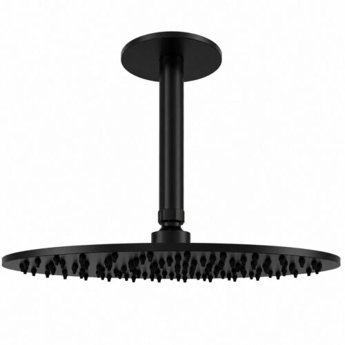 Black 30cm Ceiling Shower Arm 316L Stainless Steel