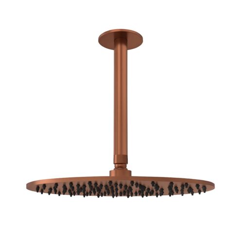 30cm Satin Finish Shower Head Kit in Rose Gold PVD 316L Stainless Steel