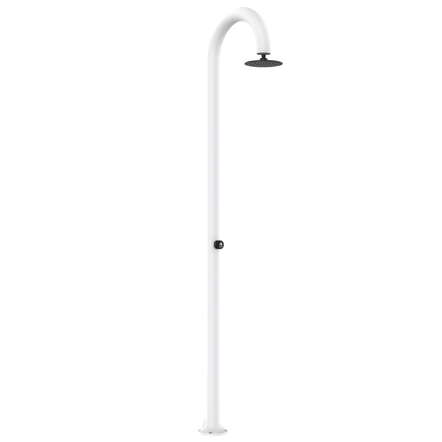 Aluminum Timed Cold Water Shower Sined Luna Timer White - Image 2