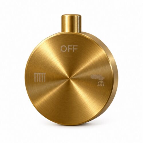 Gold 316L Stainless Steel Shower Diverter Replacement Handle