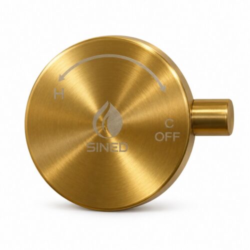 Gold 316L Stainless Steel Shower Mixer Replacement Handle