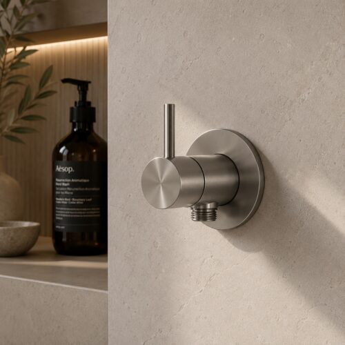 Stainless steel — MISCELATORE-MURO-ATTACCO-SHATTAF-INOX