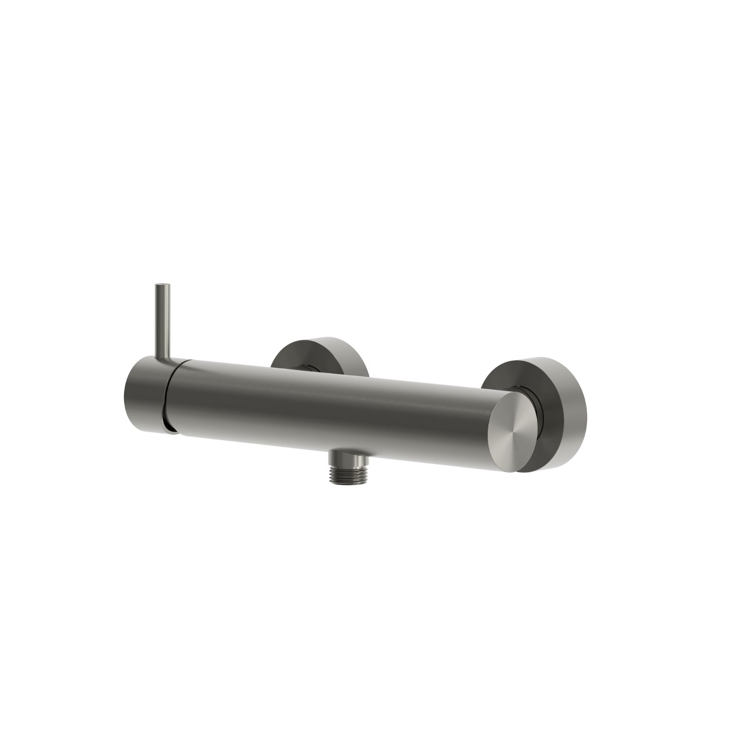 Wall-Mounted Rose Gold Shower Mixer with Barrel Spout Durable High-Quality Material - Image 2