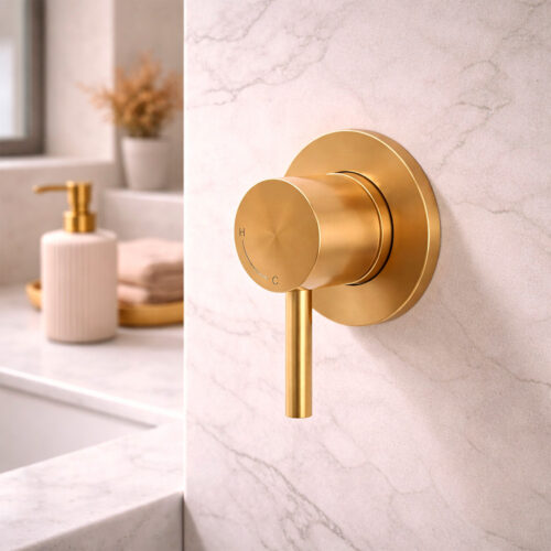 Gold 316L Stainless Steel Wall-Mounted Mixer Tap Levante