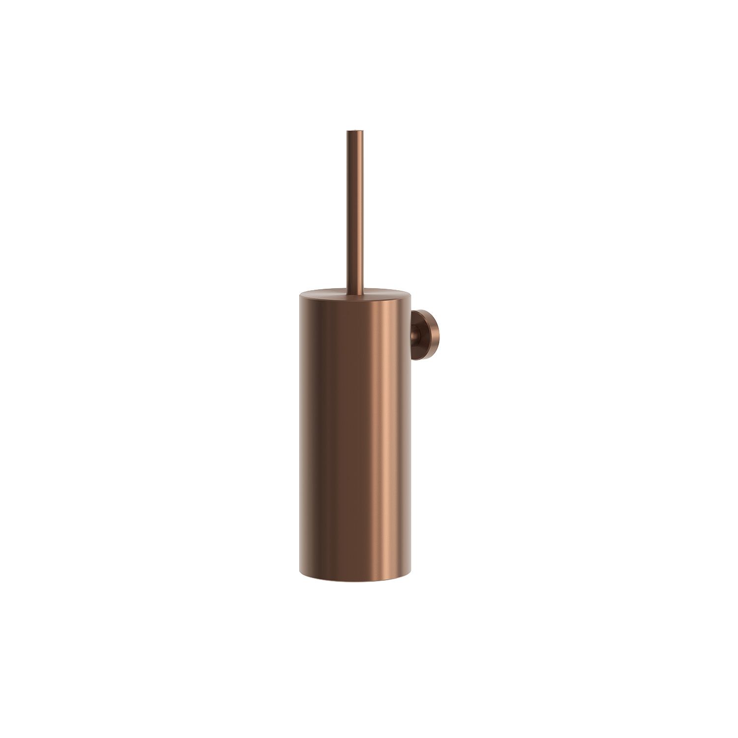 Rose Gold Stainless Steel Wall-Mounted Toilet Brush Holder for Modern Bathrooms - Image 2
