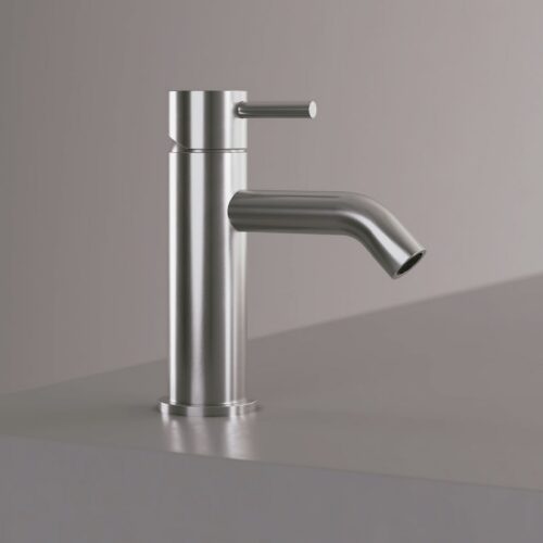 17cm Satin Stainless Steel 316L Bathroom Sink Faucet Corrosion-Resistant Mixer