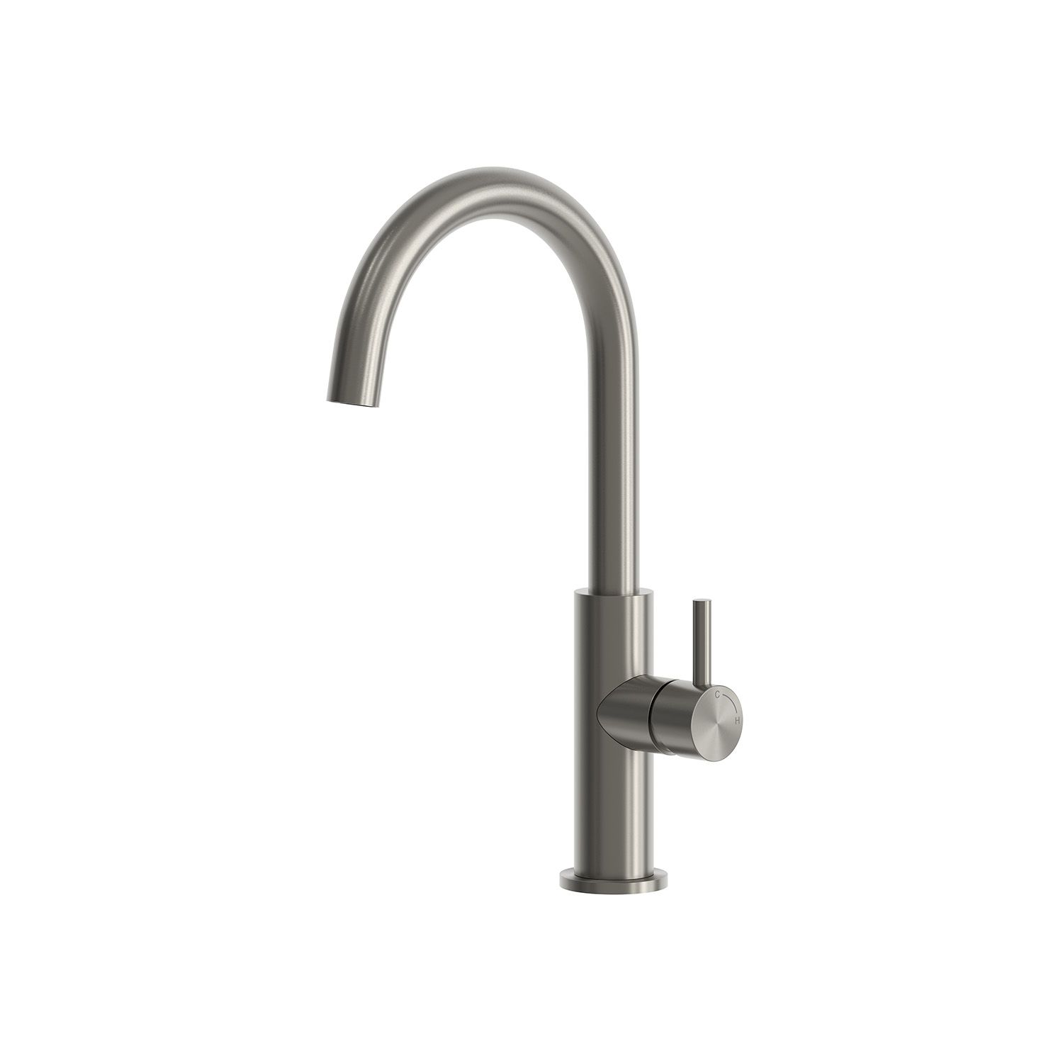 High Spout Kitchen Faucet in Gunmetal 316L Stainless Steel Corrosion-Resistant - Image 2