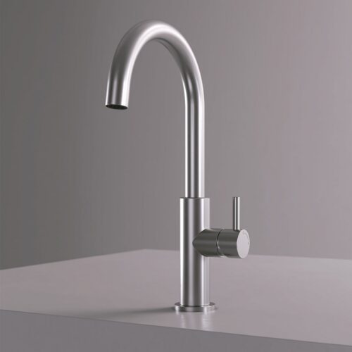 Inox 316L Stainless Steel Kitchen Faucet Satin Finish 32 cm High Corrosion-Resistant