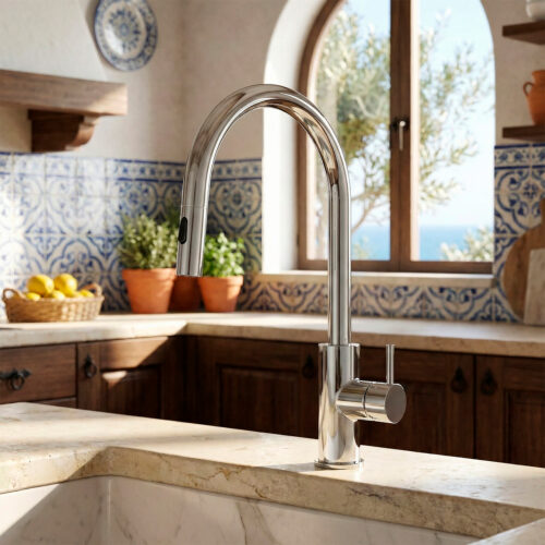 Satin Inox 316L Stainless Steel Kitchen Tap Corrosion-Resistant Durable
