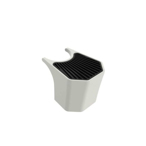 White HD Polyethylene Garden Fountain Bucket Marine-Resistant