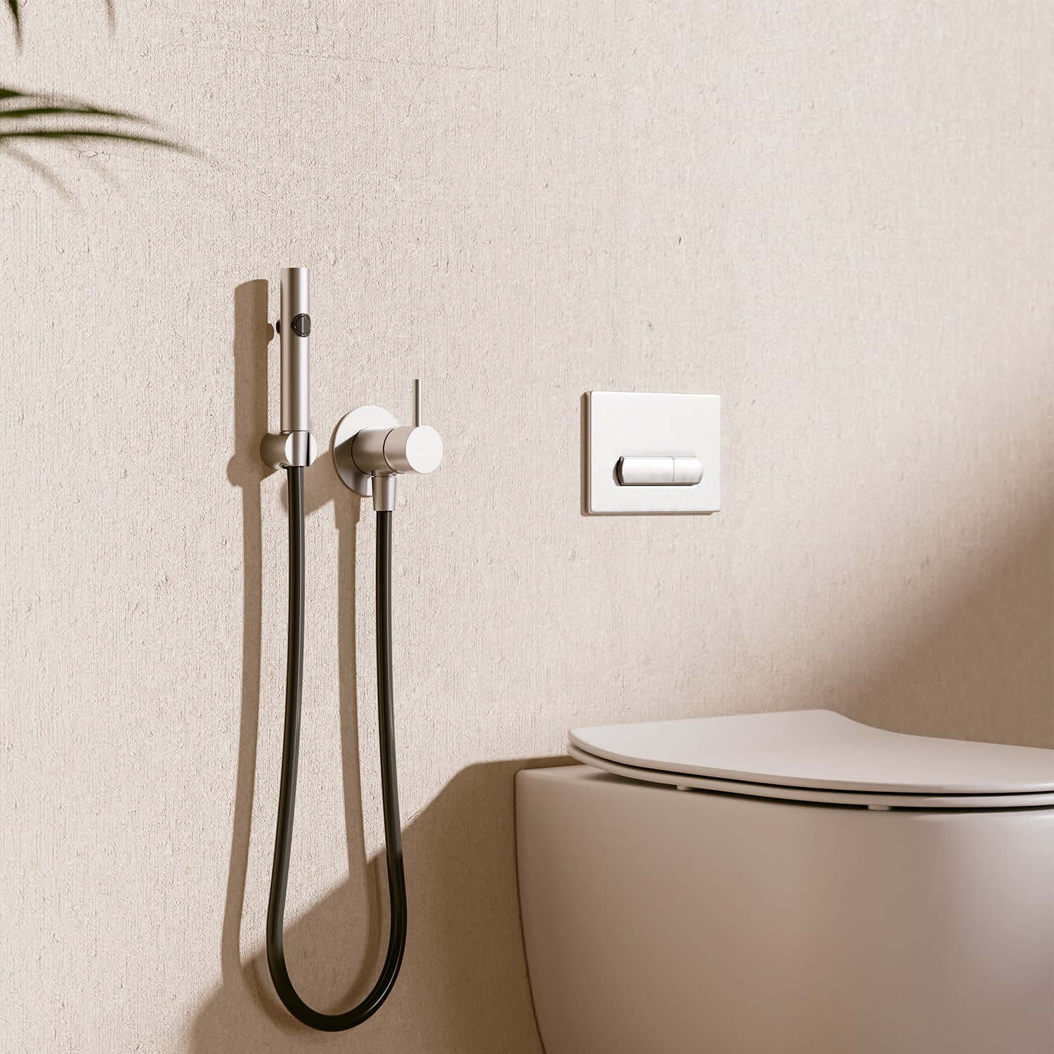 Flexible Stainless Steel 316L Wall-Mounted Bidet and WC Shower Set with Hose