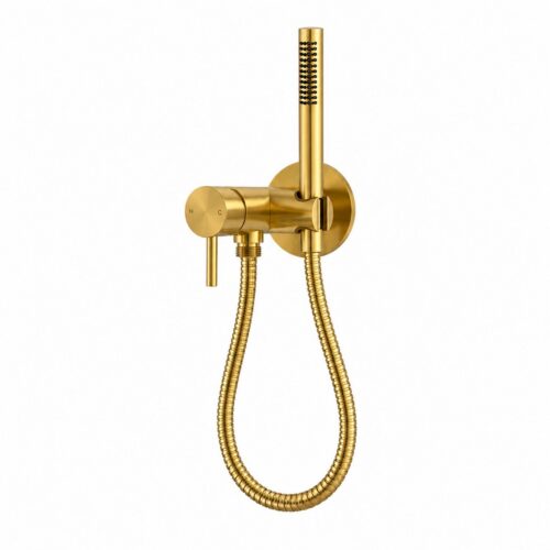 Gold 316L Stainless Steel Mixer Kit with Handshower Connection