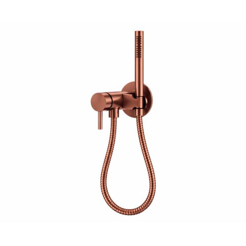 Rose Gold 316L Stainless Steel Wall Mixer Set with Hand Shower e Hose