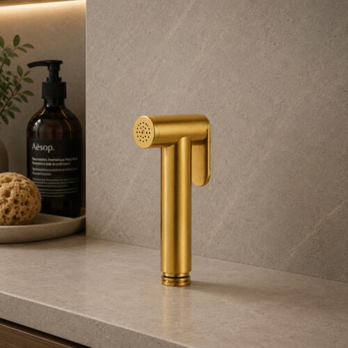 Gold 316L Stainless Steel Bidet Hand Shower Corrosion-Resistant Finish