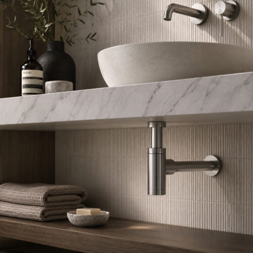 Gunmetal PVD 316L Stainless Steel Drain Siphon for Sink or Bidet